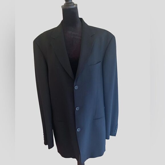 HUGO BOSS Black Wool Einstein Blazer 40L - Picture 3 of 12